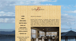 Desktop Screenshot of lebelvedererestaurant.com